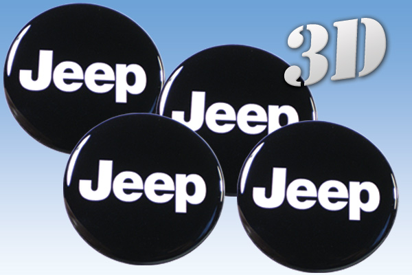JEEP 3d car decals for wheel center caps